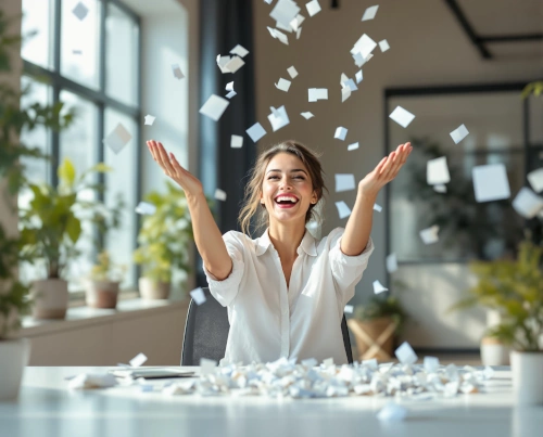 tossing credit card statements